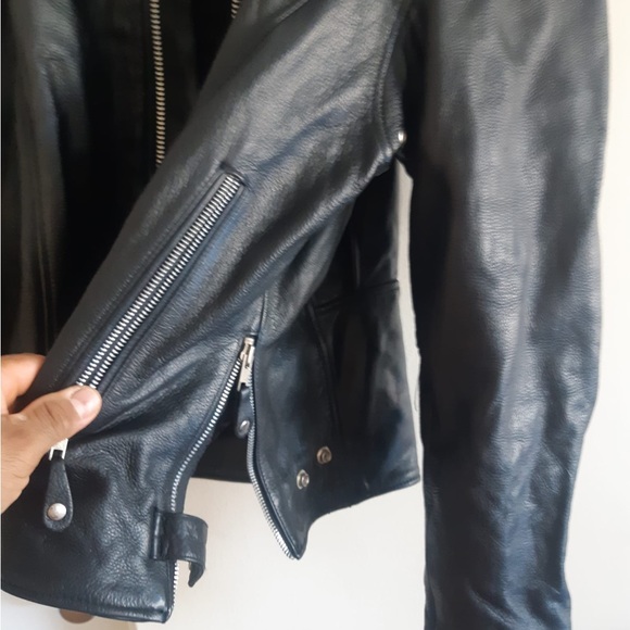 Motorcycle leather jacket - Picture 3 of 8